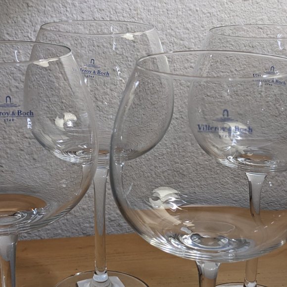 Set 8 NIB Villeroy Boch Purismo Rounded 4 White Wine + 4 Red Wine Glass Value - Picture 10 of 11